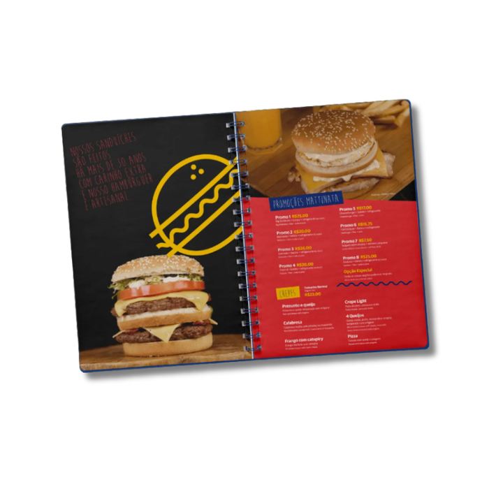 Menu Visual - Cardápio + Display de mesa